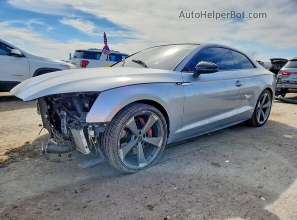 WAUP4AF53KA058013 2019 AUDI S5 Silver წინა მარცხენა ხედი სამი მეოთხედიდან