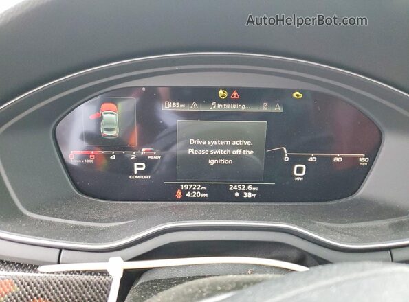 WAUP4AF56RA038736 2024 AUDI S5 Белый Вид щитка приборов