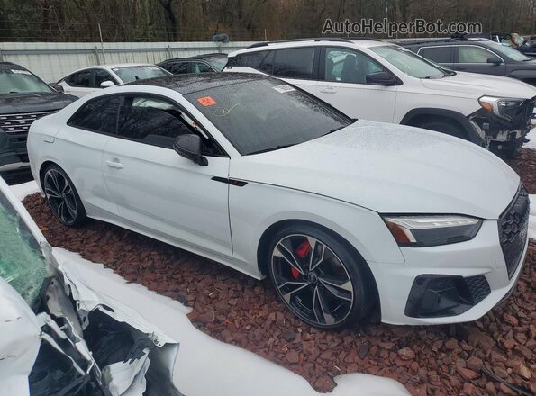 WAUP4AF57PA057535 2023 AUDI S5 Белый Передняя правая четверть