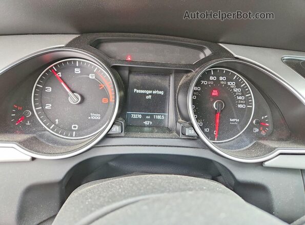 WAUSGAFR4GA049879 2016 AUDI OTHER Blue Вид щитка приладів