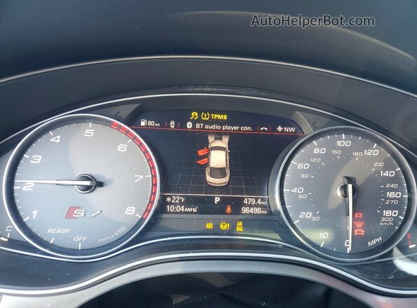 WAUW2AFC5GN066484 2016 AUDI S7 Черный Вид щитка приборов