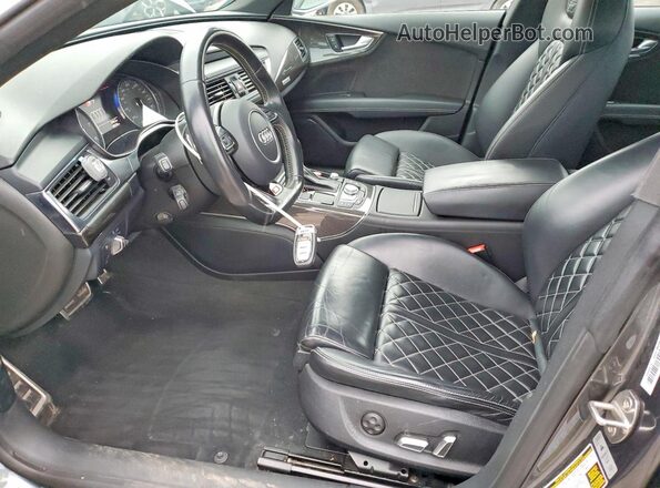 WAUWFAFC1HN078721 2017 AUDI S7 Серый Вид салона спереди