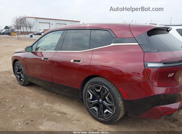 WB523CF00PCM68565 2023 BMW IX Red სალონის 360-გრადუსიანი ხედი