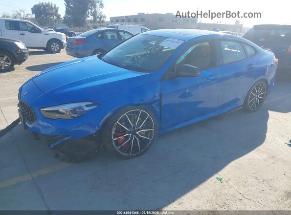 WBA13AL05R7R53723 2024 BMW M235 GRAN COUPE Blue Առջևի ձախ երեք քառորդ տեսարան