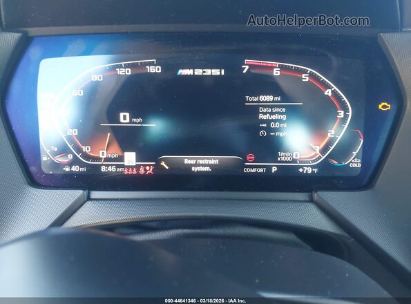 WBA13AL05R7R53723 2024 BMW M235 GRAN COUPE Blue Հետևի նստատեղերի տեսք