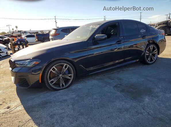 WBA13BK00MCF75241 2021 BMW M5 Синий Передняя левая четверть