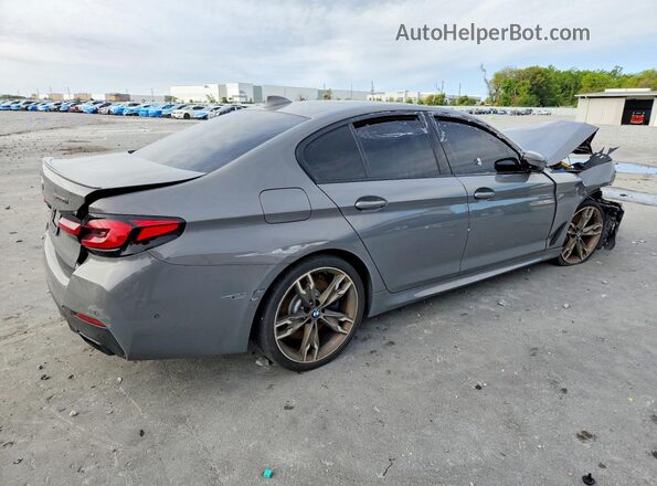 WBA13BK01MCF22757 2021 BMW M5 Gray Задня права чверть