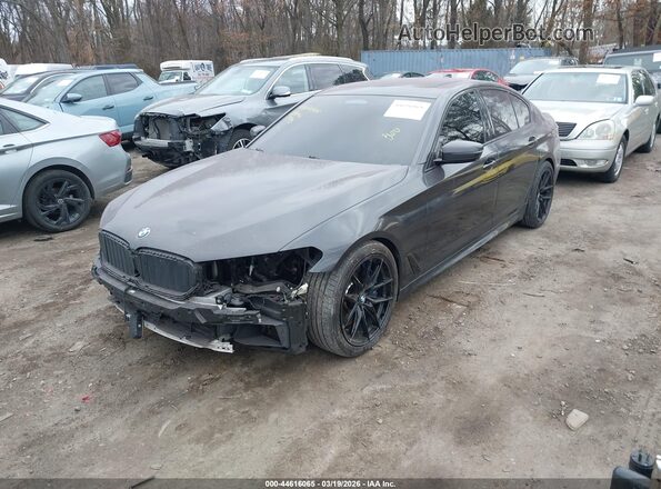 WBA13BK01MCF31295 2021 BMW 5 SERIES Gray Przód lewy