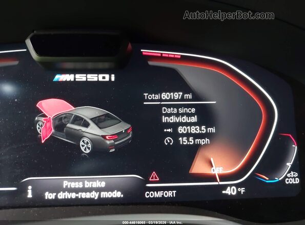 WBA13BK01MCF31295 2021 BMW 5 SERIES Gray Widok tylnych siedzeń