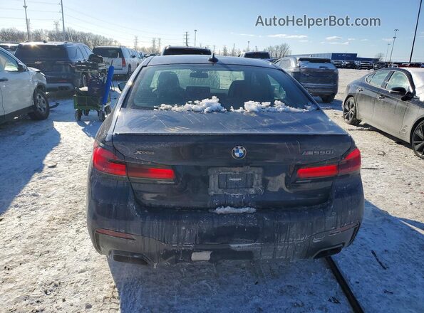 WBA13BK07NCK97744 2022 BMW M5 Синий Вид сзади