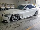 2016 Bmw 228 I Sulev White vin: WBA1F9C53GV742708