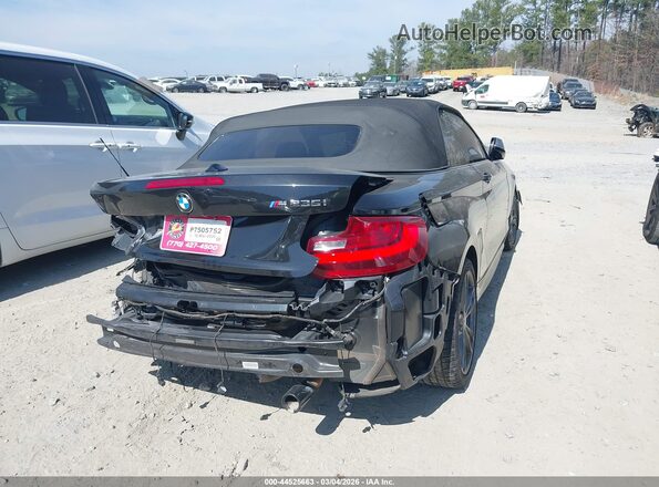 WBA1M1C59GV394159 2016 BMW M2 Black Задня права чверть