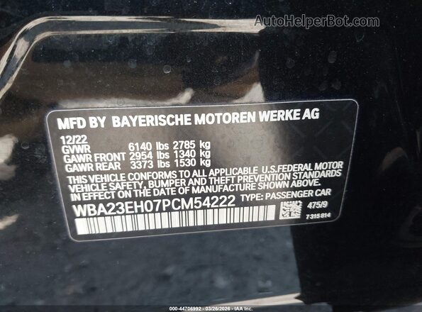 WBA23EH07PCM54222 2023 BMW OTHER Black Engine compartment view