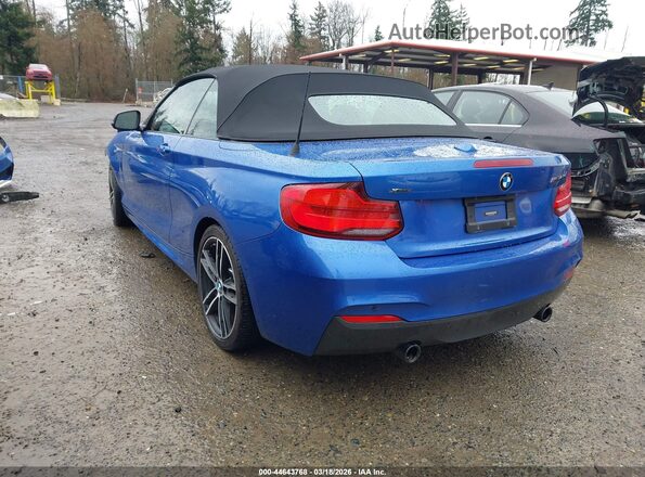 WBA2N3C57JVC29296 2018 BMW M2 Blue Հետևի ձախ