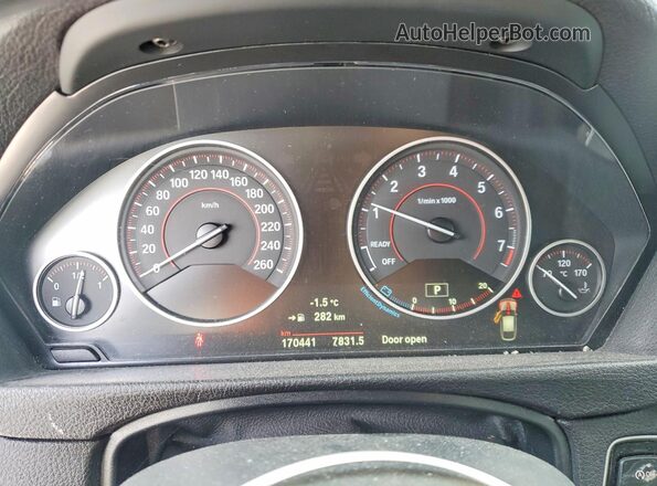 WBA3X9C56GD869528 2016 BMW OTHER Charcoal Вид щитка приладів