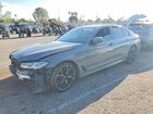 2021 Bmw 540 I Gray vin: WBA53BJ02MWW99140
