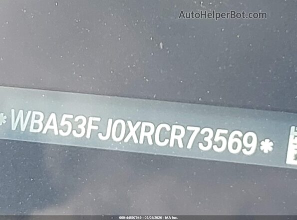 WBA53FJ0XRCR73569 2024 BMW 5 SERIES Белый 