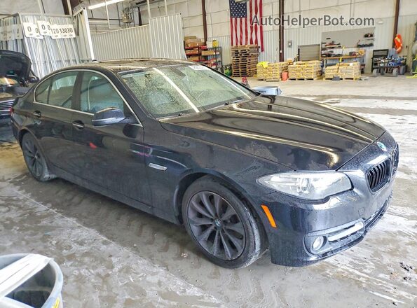 WBA5A7C57GG147854 2016 BMW 5 SERIES Черный Передняя правая четверть