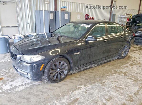 WBA5A7C57GG147854 2016 BMW 5 SERIES Черный Передняя левая четверть
