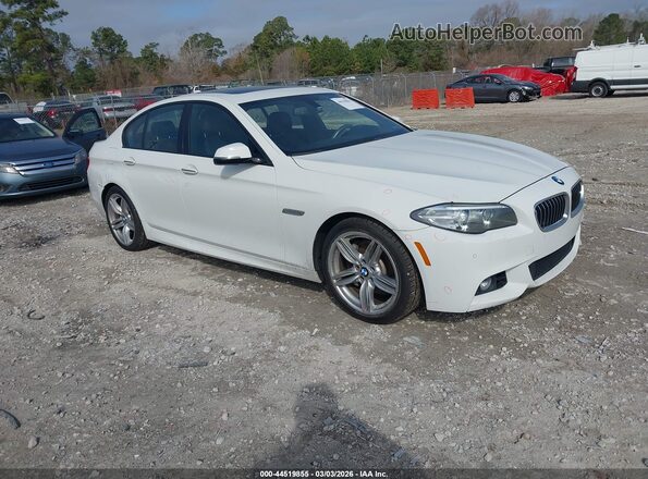 WBA5B1C50GG130873 2016 BMW 5 SERIES Белый Передняя правая четверть