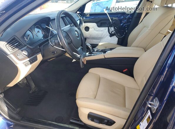 WBA5B3C55GG259056 2016 BMW 5 SERIES Синий Вид салона спереди