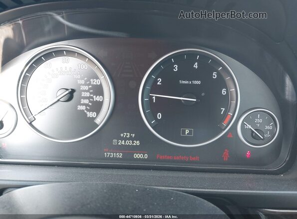 WBA5B3C59GG260162 2016 BMW 5 SERIES Белый Вид задних сидений