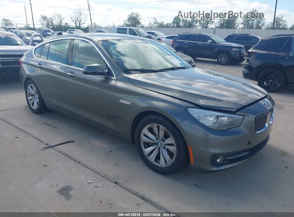 WBA5M4C31HD187211 2017 BMW 5 SERIES Серый Передняя правая четверть