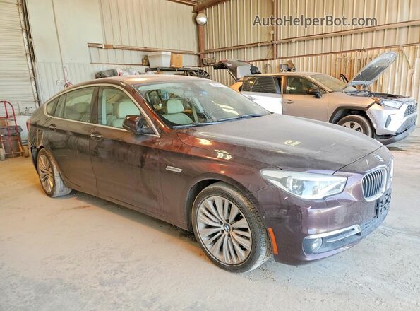 WBA5M4C54GD186568 2016 BMW 5 SERIES Темно-бордовый Передняя правая четверть