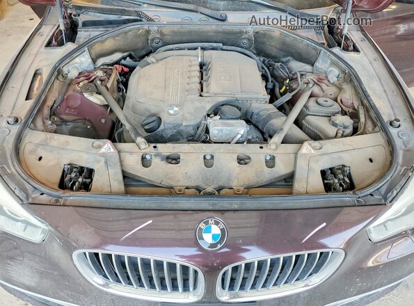 WBA5M4C54GD186568 2016 BMW 5 SERIES Темно-бордовый Вид задней части салона