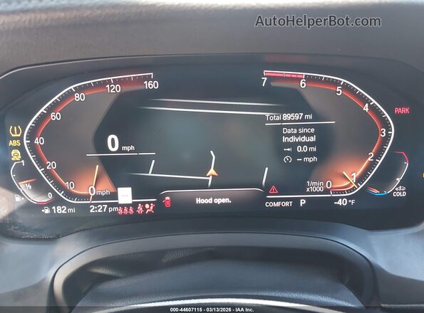 WBA5R1C54KAJ99850 2019 BMW OTHER Blue Widok tylnych siedzeń