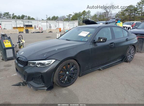 WBA5U9C01LFH14344 2020 BMW M3 Black Передня ліва чверть