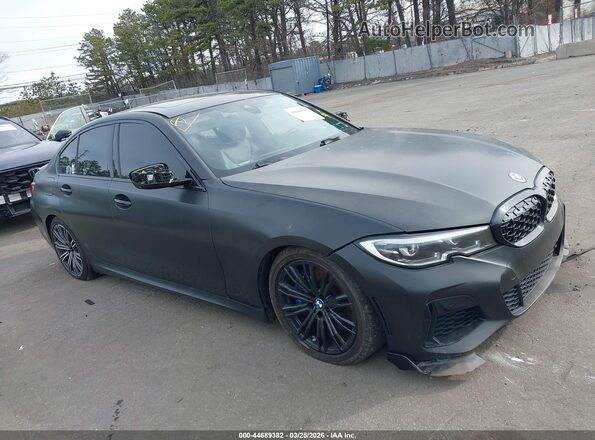 WBA5U9C01LFH14344 2020 BMW M3 Black Передня права чверть