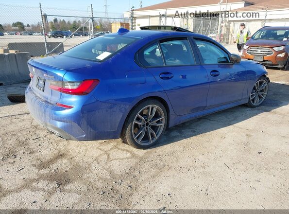 WBA5U9C0XLFJ00566 2020 BMW M3 Синий Задняя правая четверть
