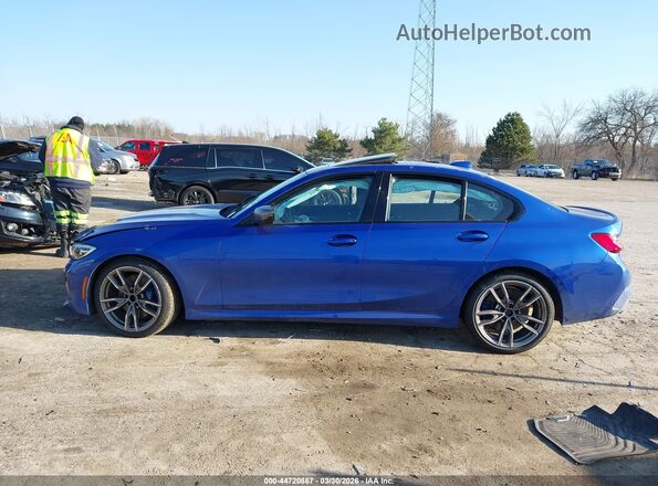 WBA5U9C0XLFJ00566 2020 BMW M3 Синий Вид задней части салона