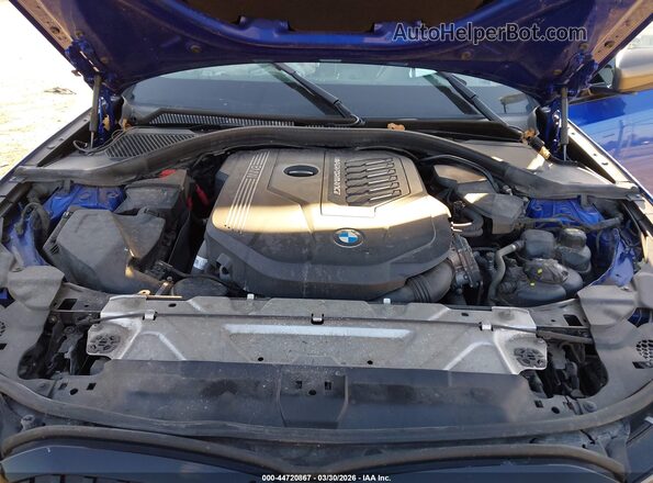 WBA5U9C0XLFJ00566 2020 BMW M3 Синий Вид сзади