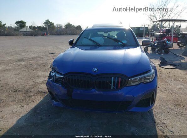 WBA5U9C0XLFJ00566 2020 BMW M3 Синий Вид панели приборов