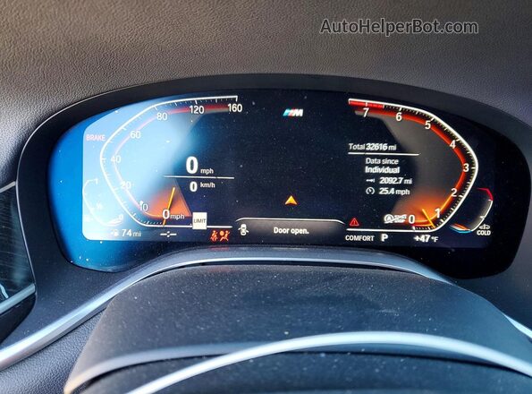 WBA7T2C02NCH01013 2022 BMW OTHER Черный Вид щитка приборов