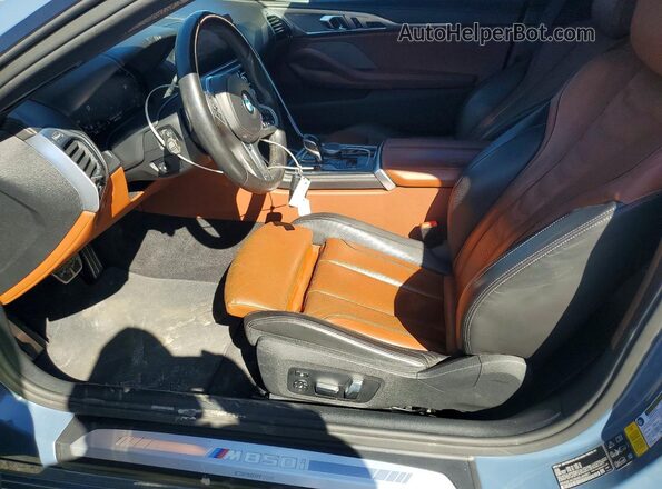 WBABC4C56KBU95601 2019 BMW M8 Синий Вид салона спереди
