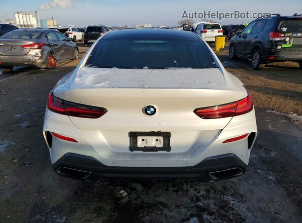 WBAGV8C01LBP48739 2020 BMW M8 White Вид ззаду