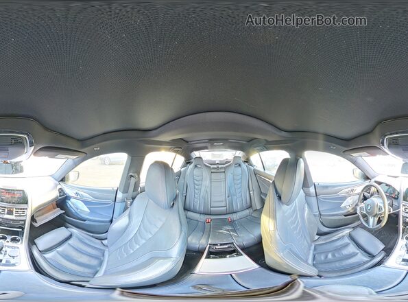 WBAGV8C01LBP48739 2020 BMW M8 White Панорамний вид салону 360°