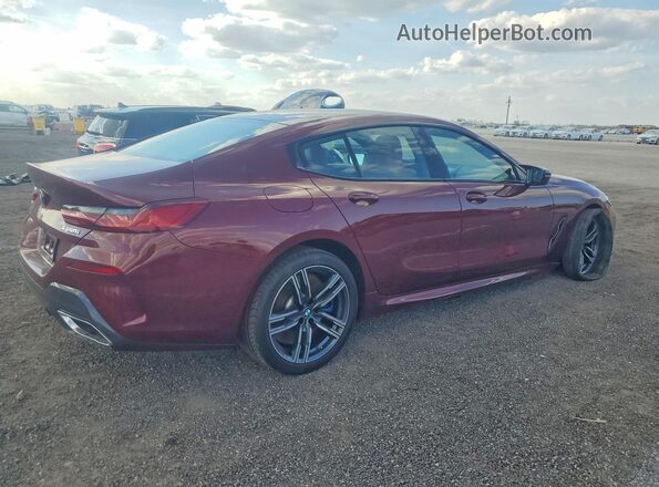 WBAGV8C0XSCT85219 2025 BMW M8 Burgundy Задня права чверть
