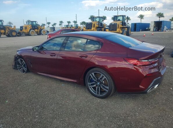 WBAGV8C0XSCT85219 2025 BMW M8 Burgundy Задня ліва чверть