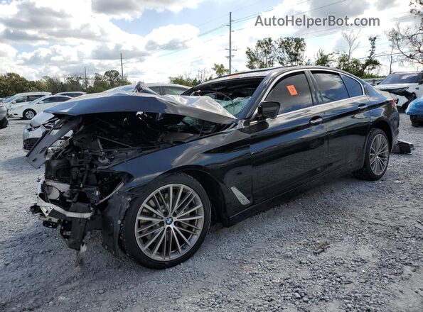 WBAJA5C30HG894697 2017 BMW 5 SERIES Черный Передняя левая четверть