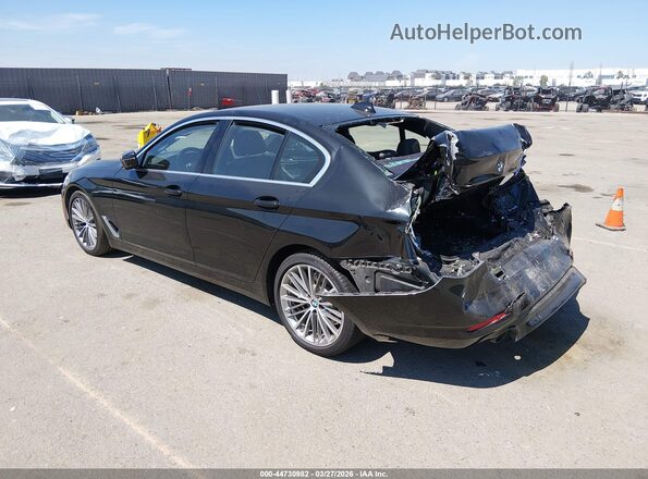 WBAJA5C54KWW09255 2019 BMW 5 SERIES Черный Задняя левая четверть
