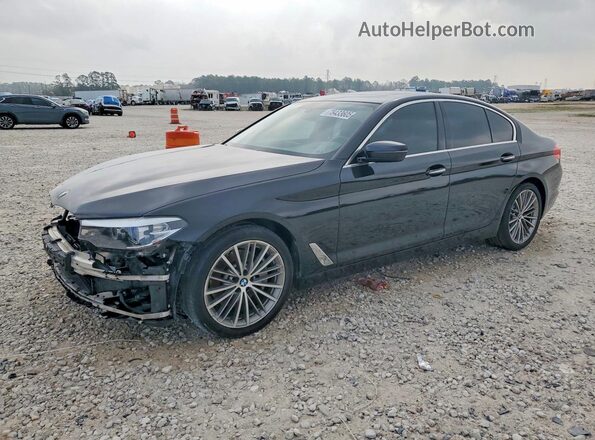WBAJA5C58JWA36071 2018 BMW 5 SERIES Черный Передняя левая четверть