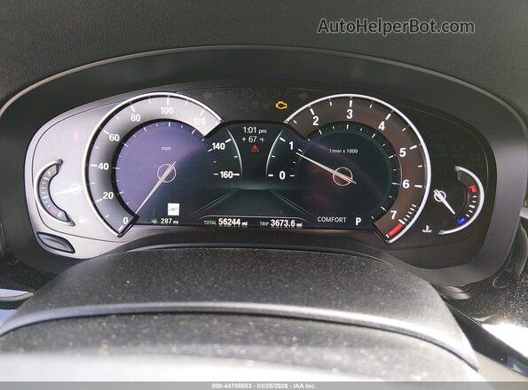 WBAJA5C5XKBX86755 2019 BMW 5 SERIES Черный Вид задних сидений