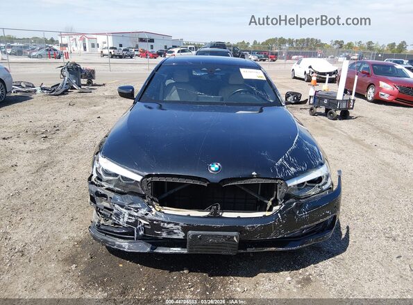 WBAJA5C5XKBX86755 2019 BMW 5 SERIES Черный Вид задней части салона