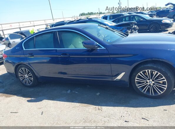 WBAJA9C5XKB392454 2019 BMW 5 SERIES Синий Вид задней части салона