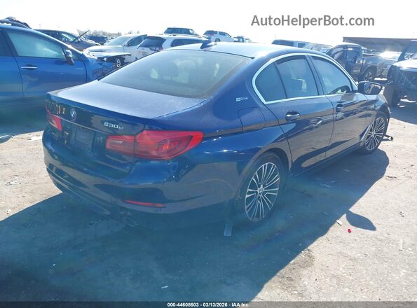 WBAJA9C5XKB392454 2019 BMW 5 SERIES Синий Задняя правая четверть