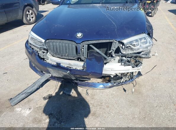 WBAJA9C5XKB392454 2019 BMW 5 SERIES Синий Вид спереди